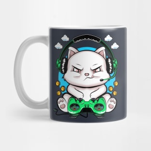 kitty gamer, game addicts Mug